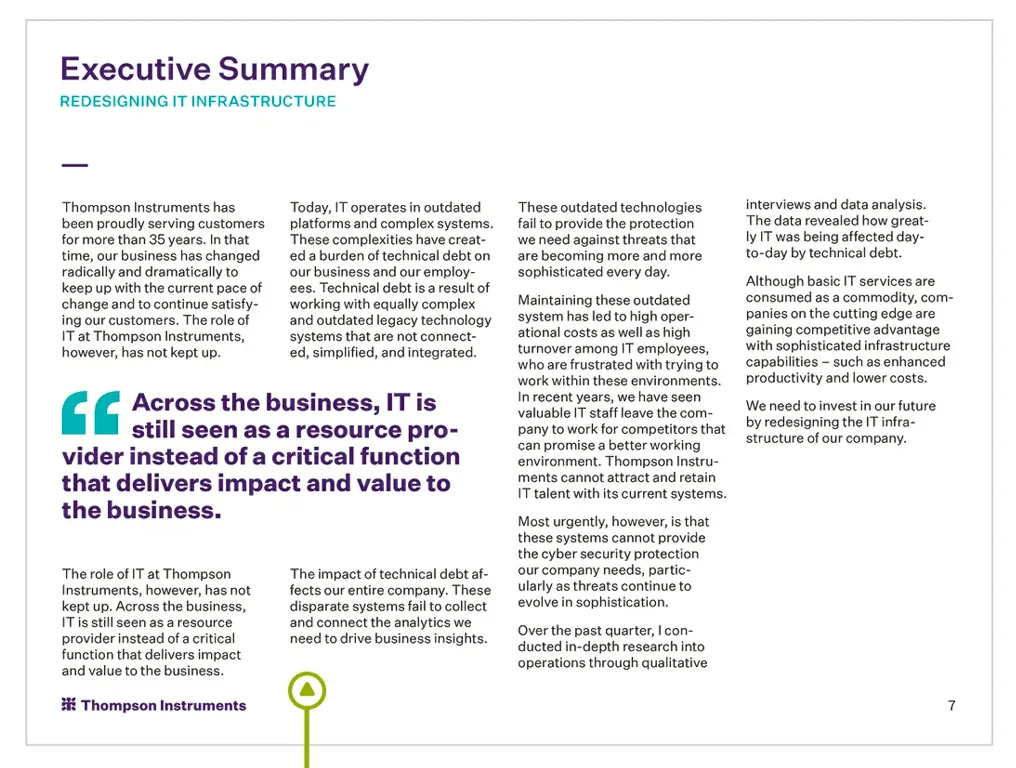 Executive Summary Slidedoc Nancy Duarte